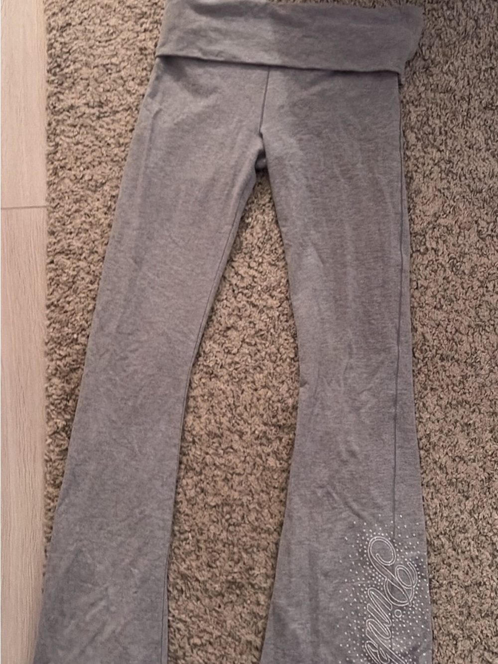 Victorias Secret PINK foldover flare leggings